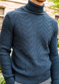 Cable Knit Turtleneck Sweater