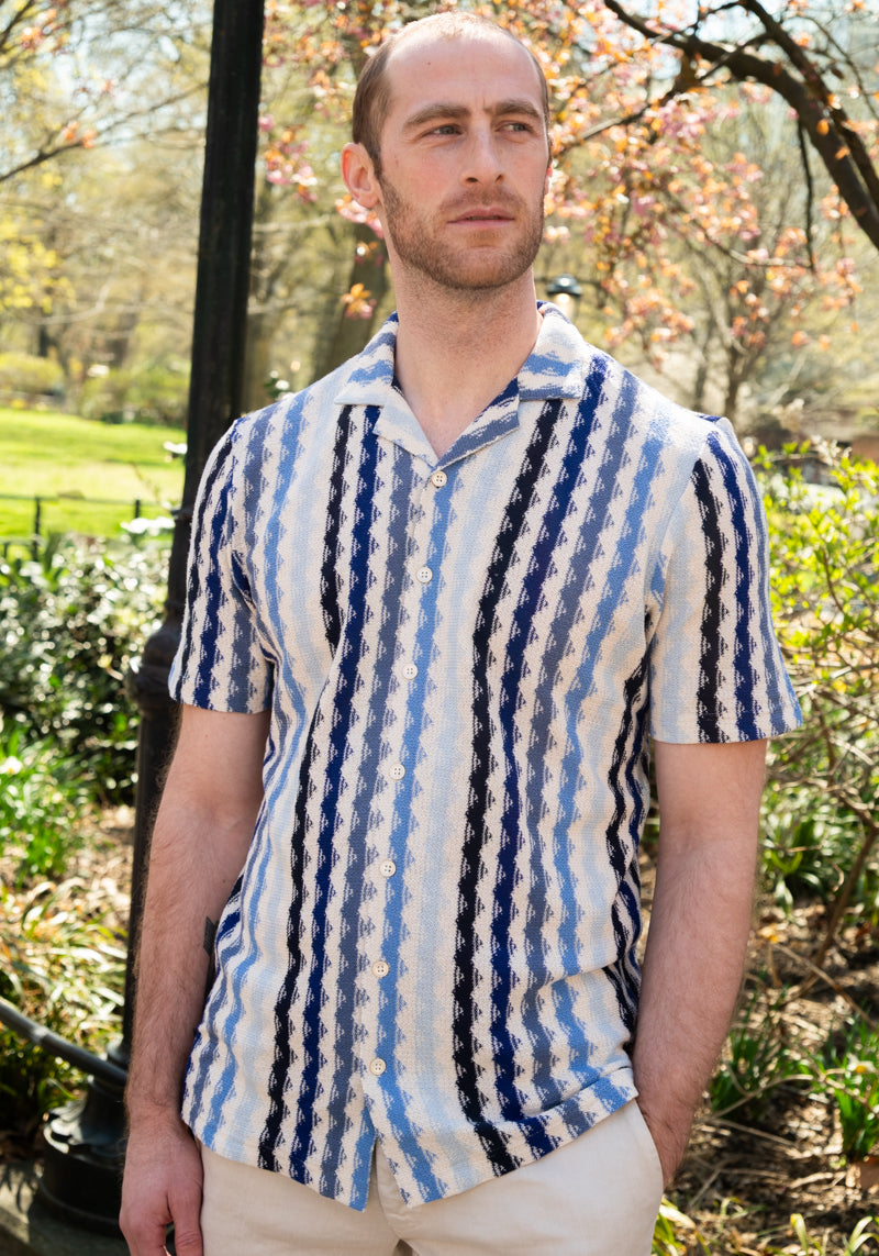 Camp Collar Knit Shirt