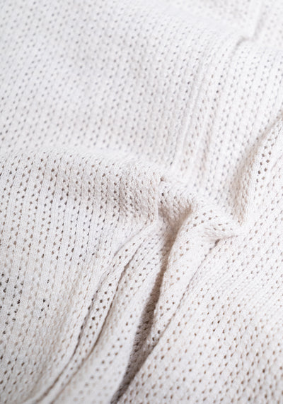 Mesh Knit Button Front Shirt