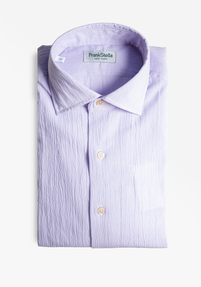 Lavender Seersucker Shirt