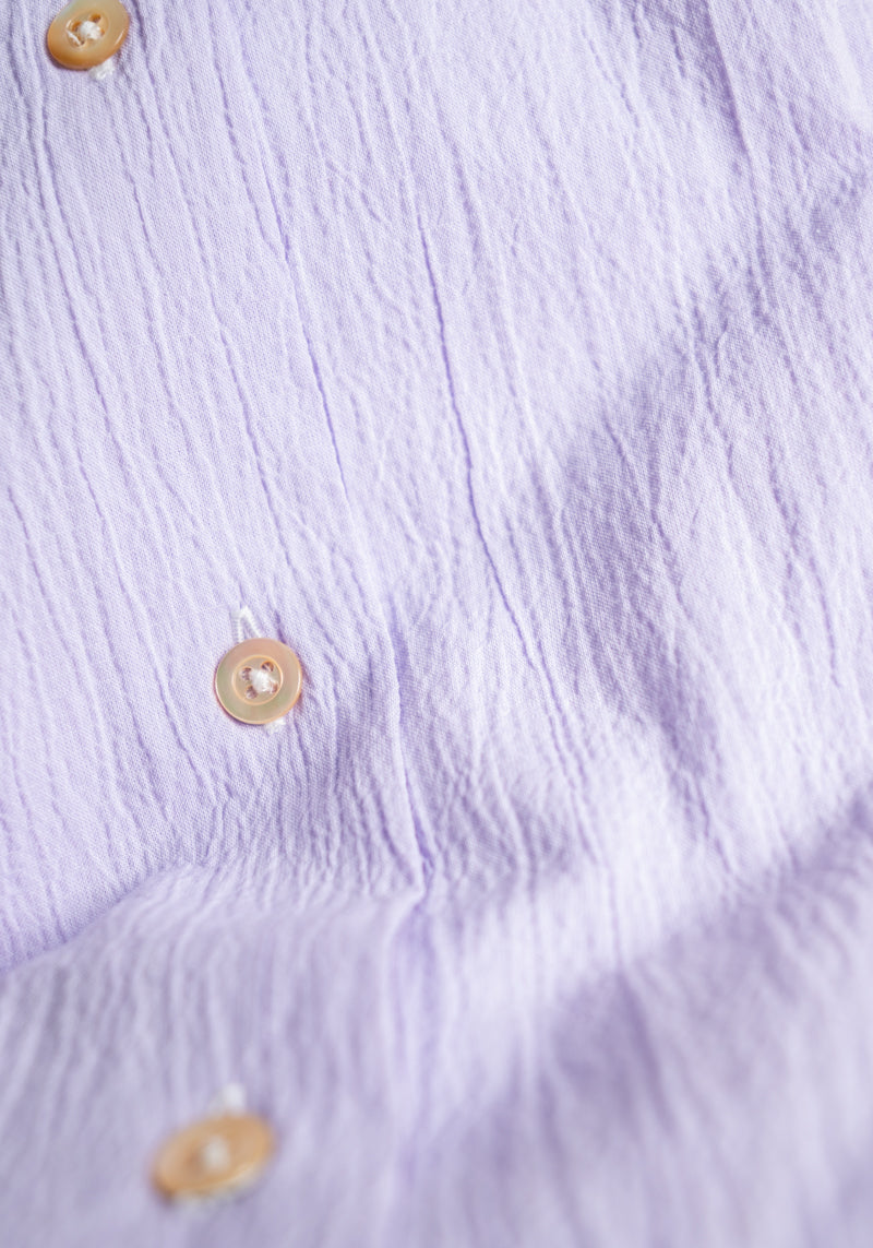 Lavender Seersucker Shirt