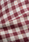 Red/Beige Check Sport Shirt