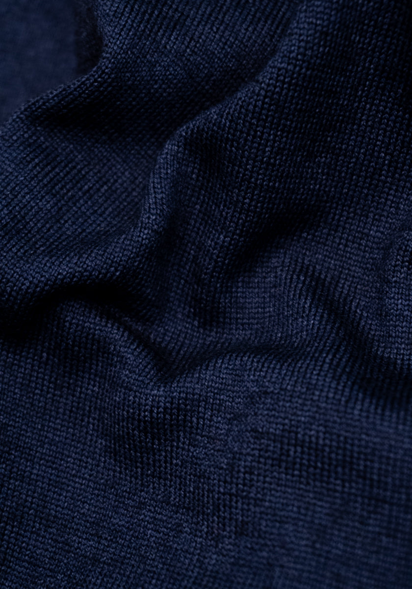 Vintage Wash Merino Full Zip Sweater