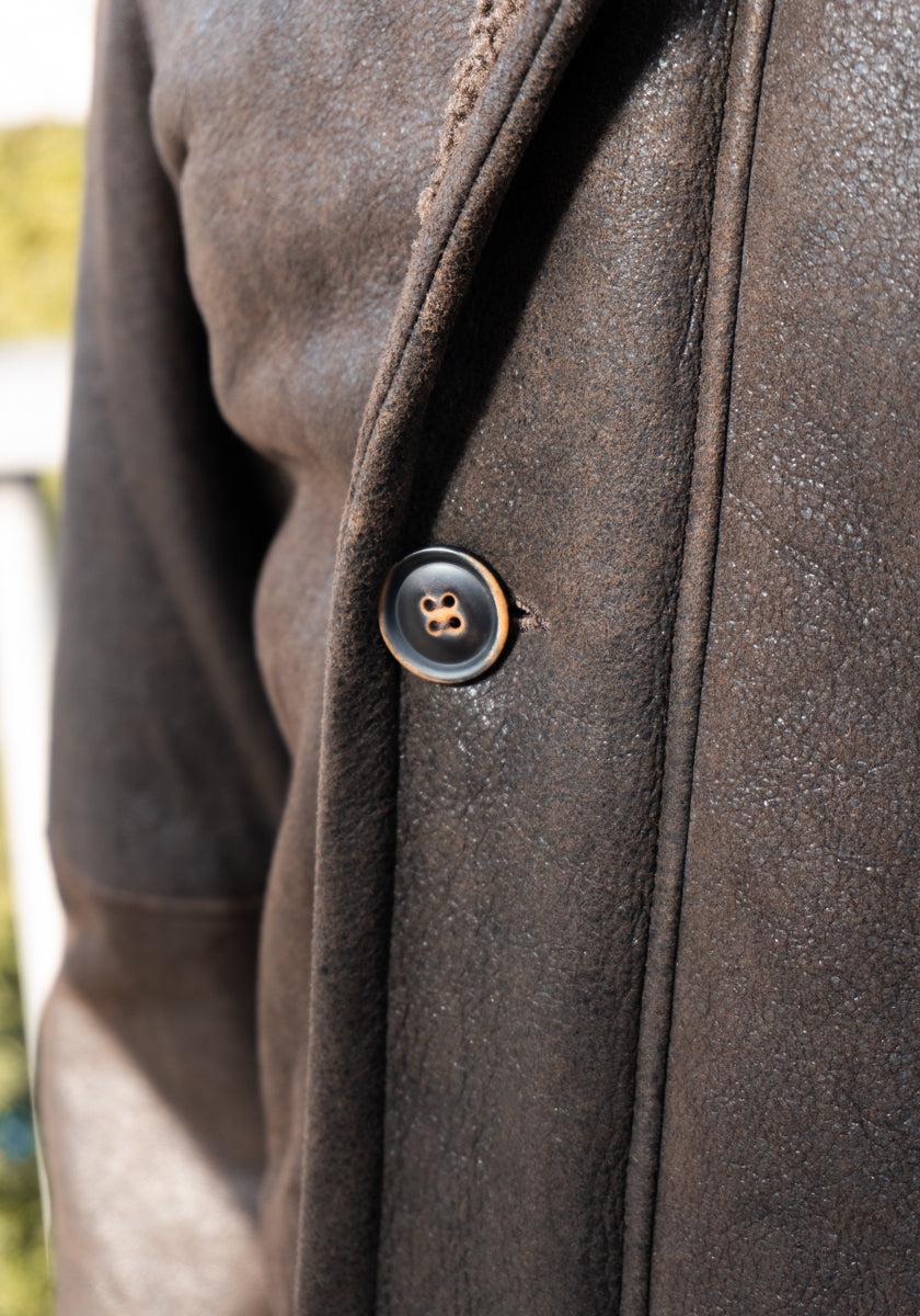 Frank Stella Classic 3/4 Length Shearling Coat - Men's & Women's - Frank Stella Clothiers