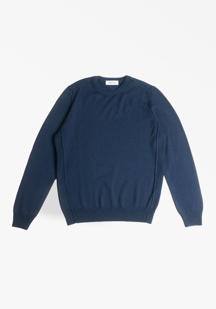 Reverse Stitch Crewneck Sweater