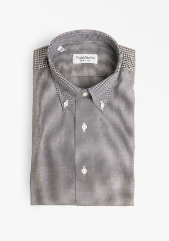 Black Micro Check Shirt – Frank Stella Clothiers