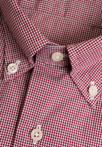 Red Micro Check Shirt