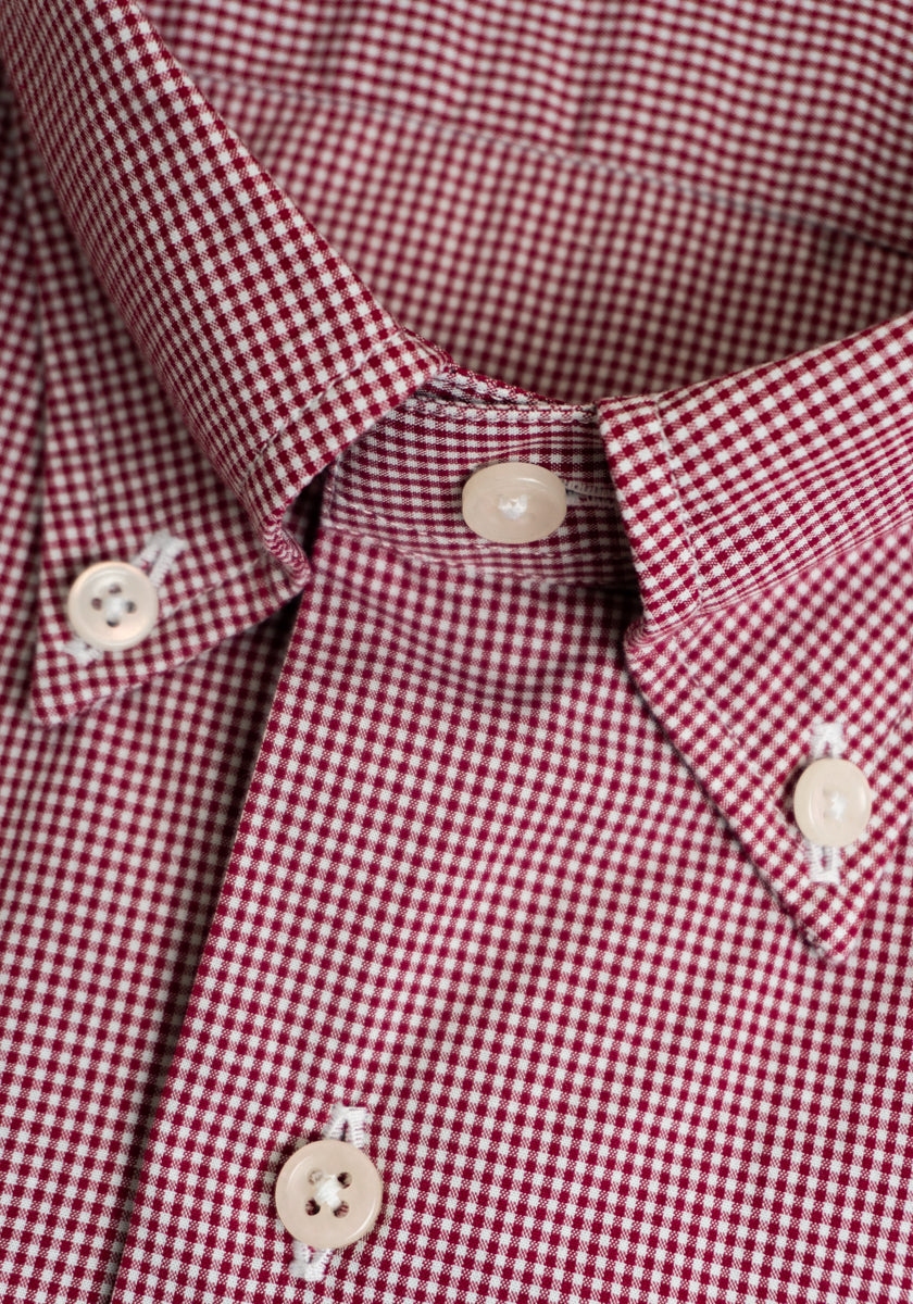 Red Micro Check Shirt