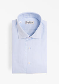 Light Blue Herringbone Shirt