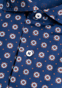 Navy Pattern Shirt