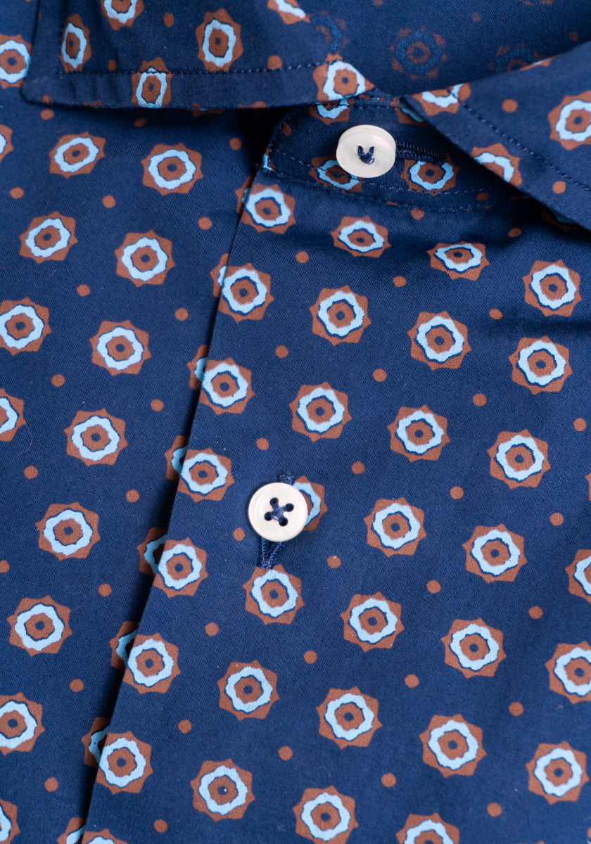 Navy Pattern Shirt