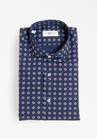 Navy Pattern Shirt