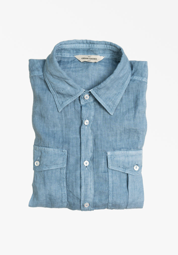 Washed Linen Shirt – Frank Stella Clothiers