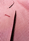 Frank Stella Soft Seersucker Jacket red detail