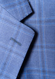 Loro Piana Blue Windowpane Sport Coat