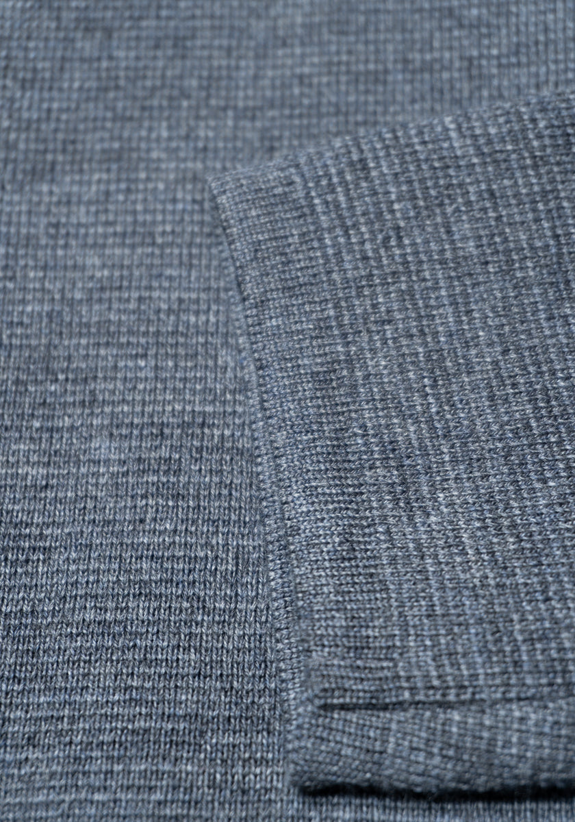 Gran Sasso Full Zip Merino Sweater - Frank Stella Clothiers