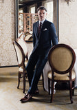 Frank Stella Tailored Fit Four Seasons Suit navy- Frank Stella Clothiers