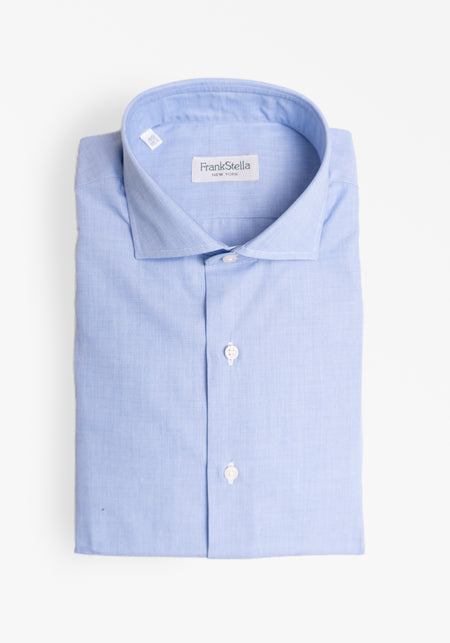 Light Blue Herringbone Shirt