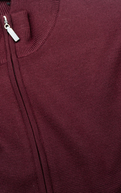 Gran Sasso Full Zip Merino Sweater - Frank Stella Clothiers