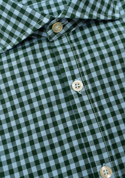 Blue & Green Gingham Shirt