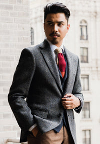 Frank Stella Harris Tweed Herringbone Sport Coat - Frank Stella Clothiers