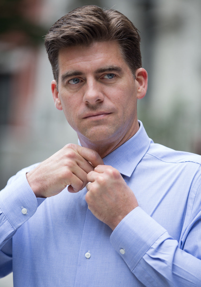 Blue End on End Dress Shirt Blue End on End Dress Shirt