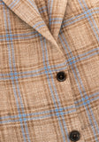 Brown and Blue Plaid Sport Coat