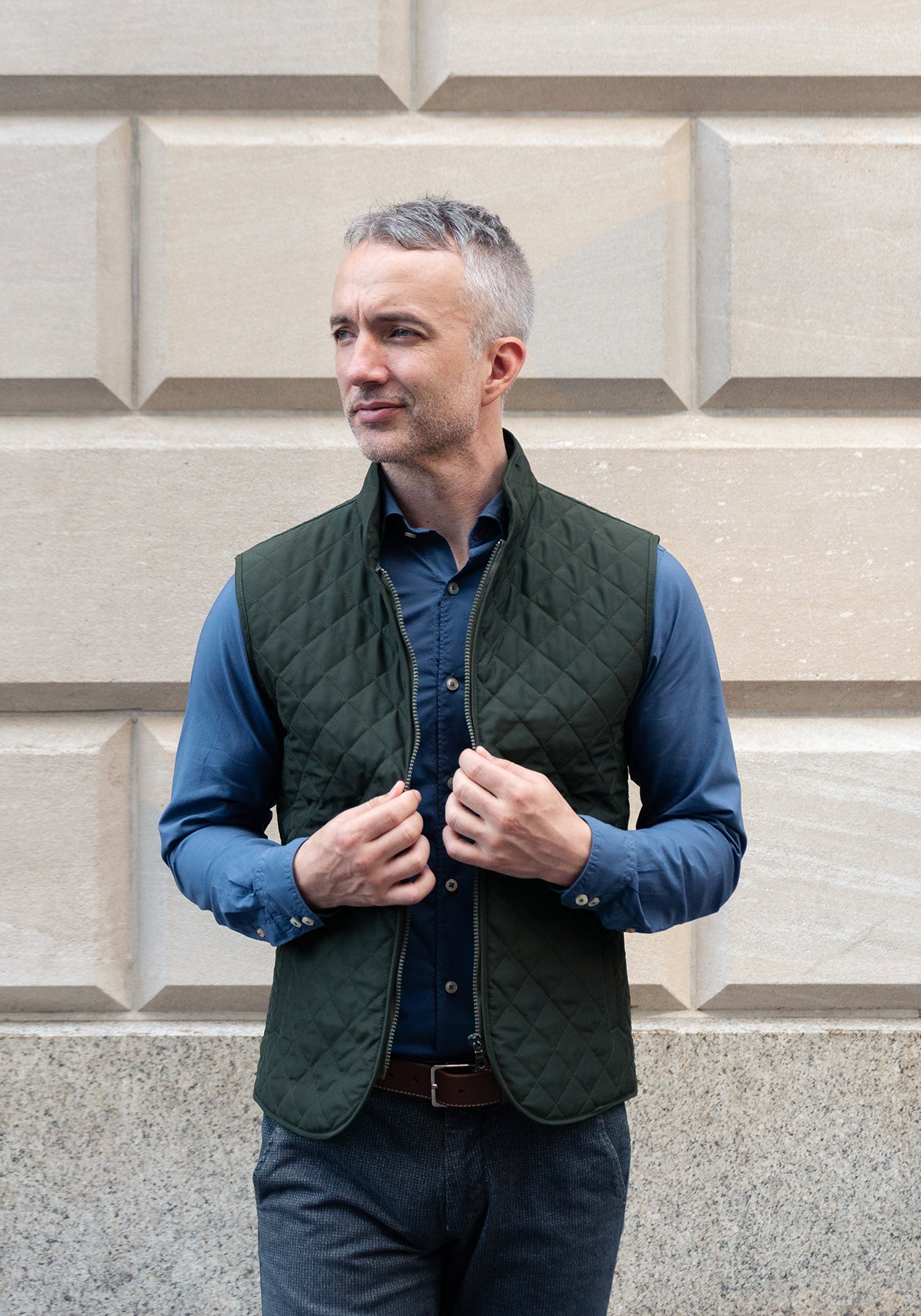 Frank Stella Quilted Vest - Frank Stella Clothiers