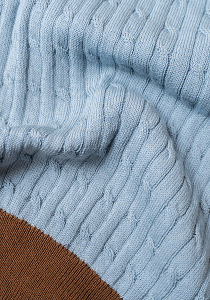 Cable Knit Polo
