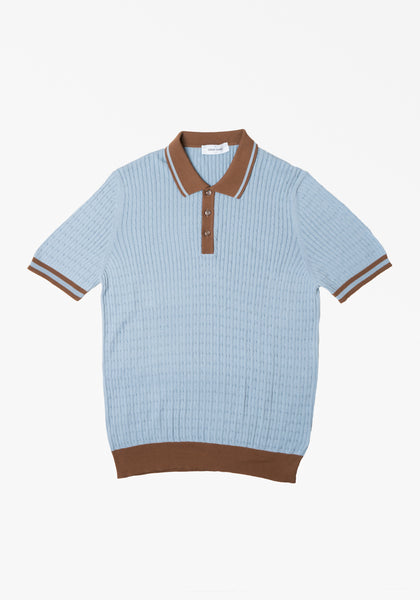 Cable Knit Polo