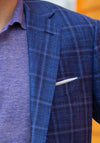 Frank Stella Blue Windowpane Sport Coat - Frank Stella Clothiers