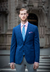 Frank Stella Blue Check Loro Piana Sport Coat - Frank Stella Clothiers