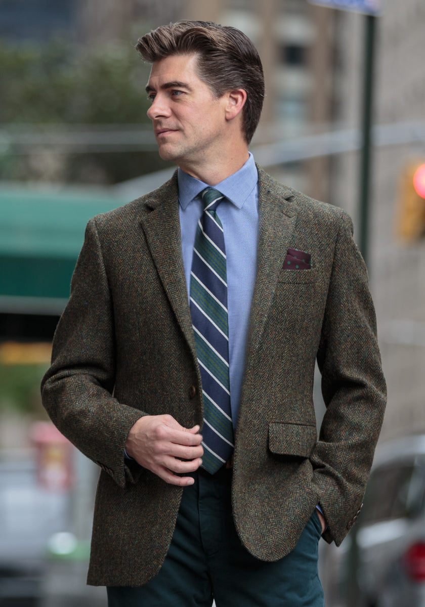 Frank Stella Harris Tweed Herringbone Sport Coat - Frank Stella Clothiers