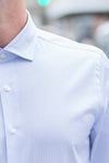 Frank Stella Blue Stripe Dress Shirt - Frank Stella Clothiers