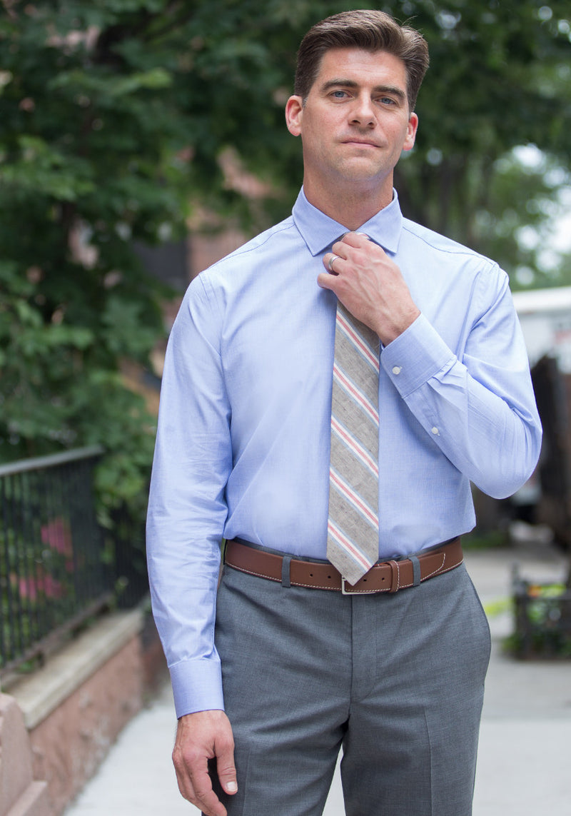 Blue End on End Dress Shirt