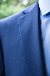 Frank Stella Classic Hopsack Navy Blazer - Frank Stella Clothiers
