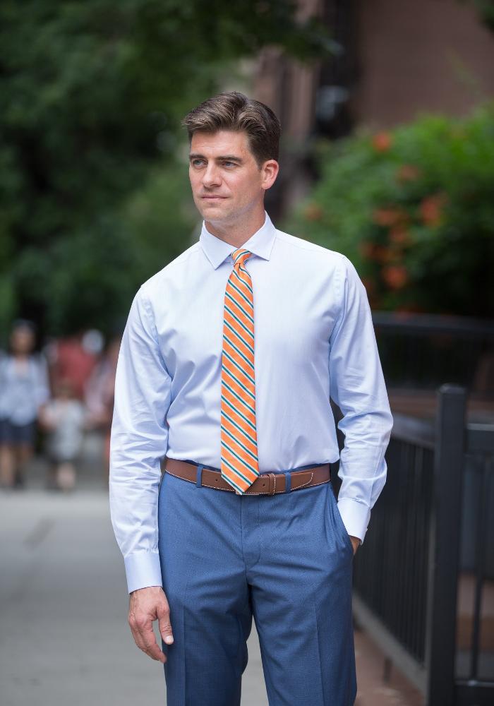 Light Blue Dress Shirt - Frank Stella Clothiers 17 / Regular / Classic Light Blue Dress Shirt - Frank Stella Clothiers 17 / Regular / Classic